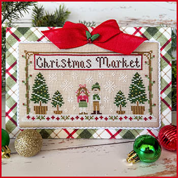 Christmas Market Banner - Christmas Market Series - Country Cottage Needleworks