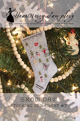 Snow Day: Stocking Ornament #7 - Heartstring Samplery