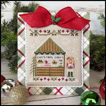 Christmas Cake Stand - Christmas Market Series - Country Cottage Needleworks