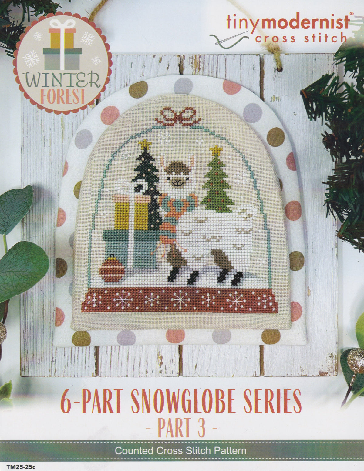 Winter Forest Snowglobe Part 3 (Llama) - Tiny Modernist