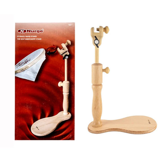 Nurge Embroidery Seat Stand Adjustable: 12.6" -19"