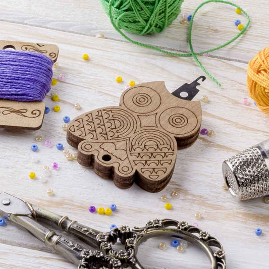 Owl Wooden Needle Threader