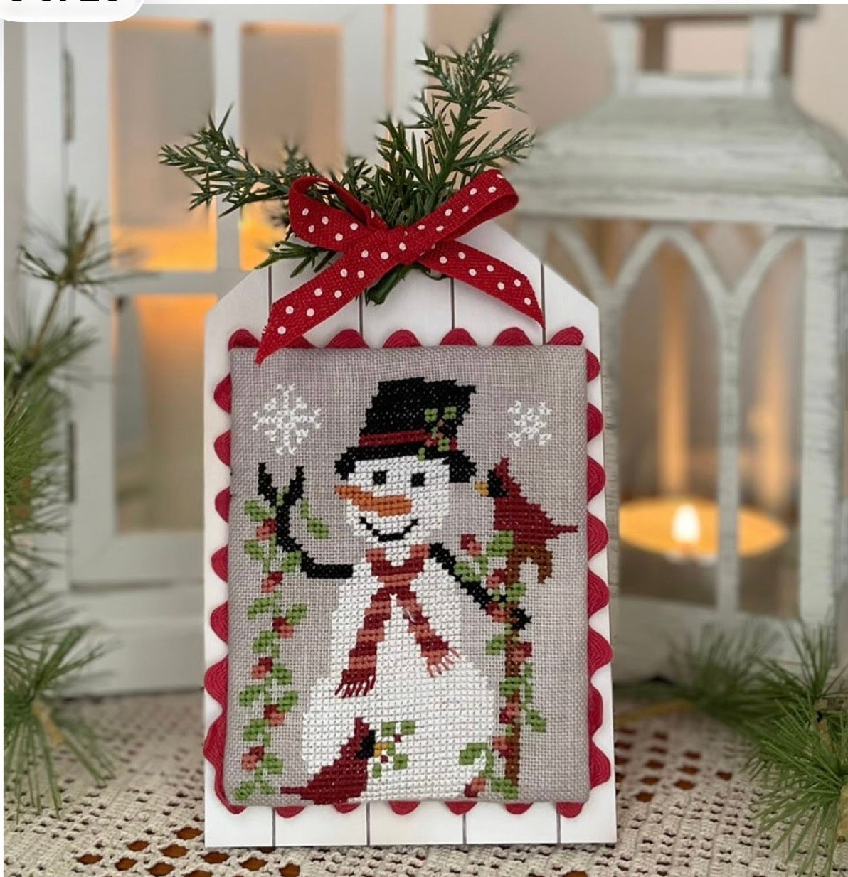 The Cardinals' Snowman - Mani Di Donna - 2026 Needlework Marketplace PREORDER