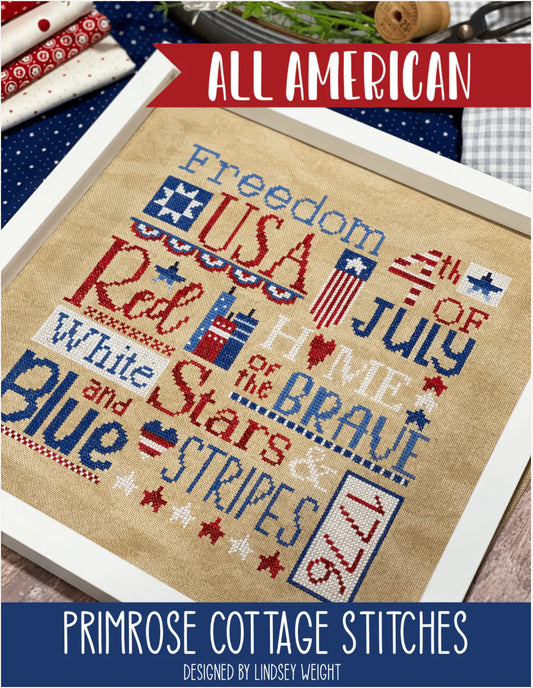 All American Cross Stitch - Primrose Cottage