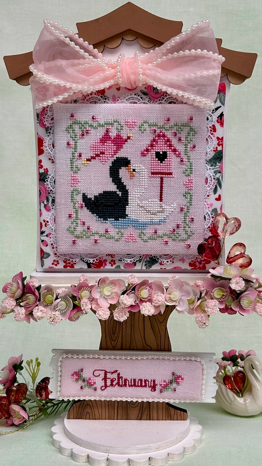 February Feathered Friends Series - Stitchin Kitten