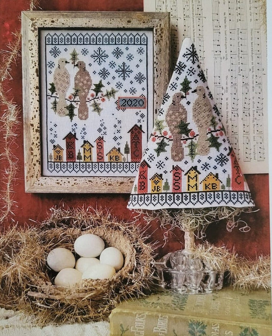 2nd Day of Christmas Sampler and Tree - 12 Days of Christmas Sampler and Tree Series - Hello from Liz Mathews