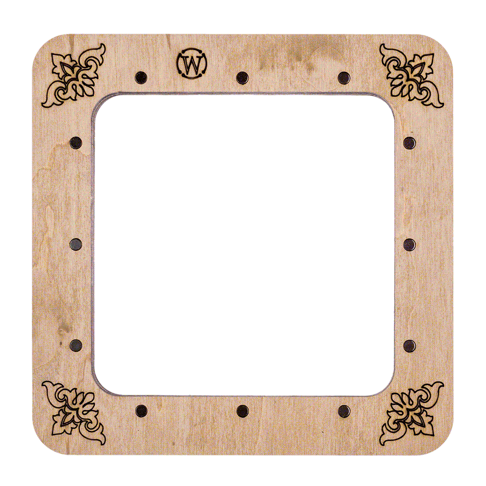 Small Magnetic Wooden Embroidery Cross Stitch Hoop