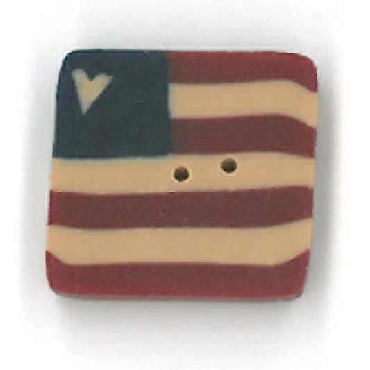 Small Folk Art Square Flag - Just Another Button Company