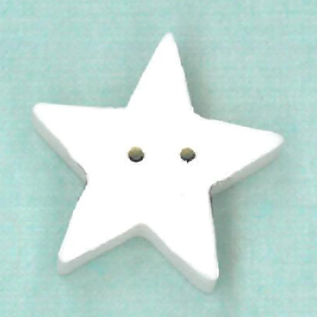 Large White Star - Just Another Button Company