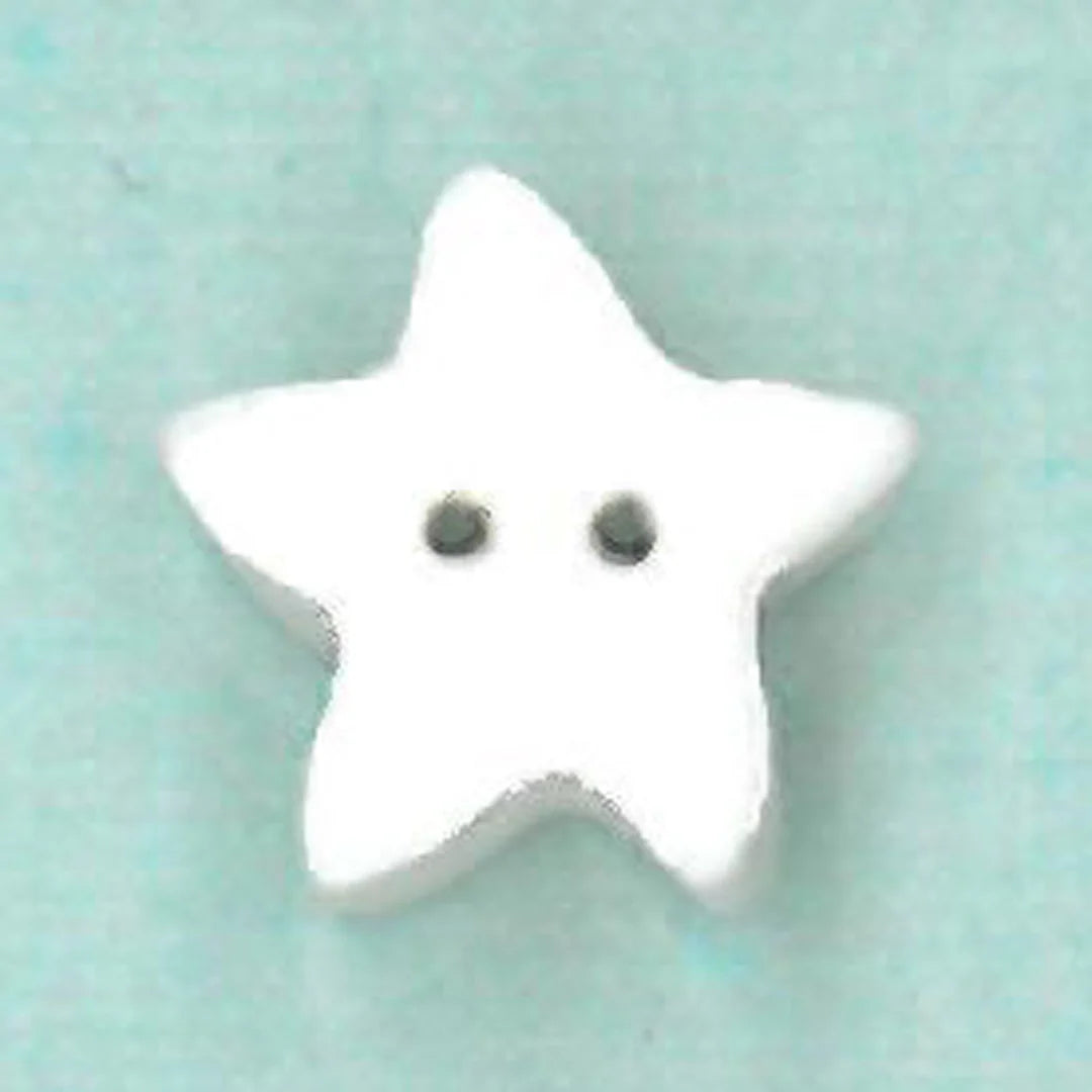 Small White Star - Just Another Button Company