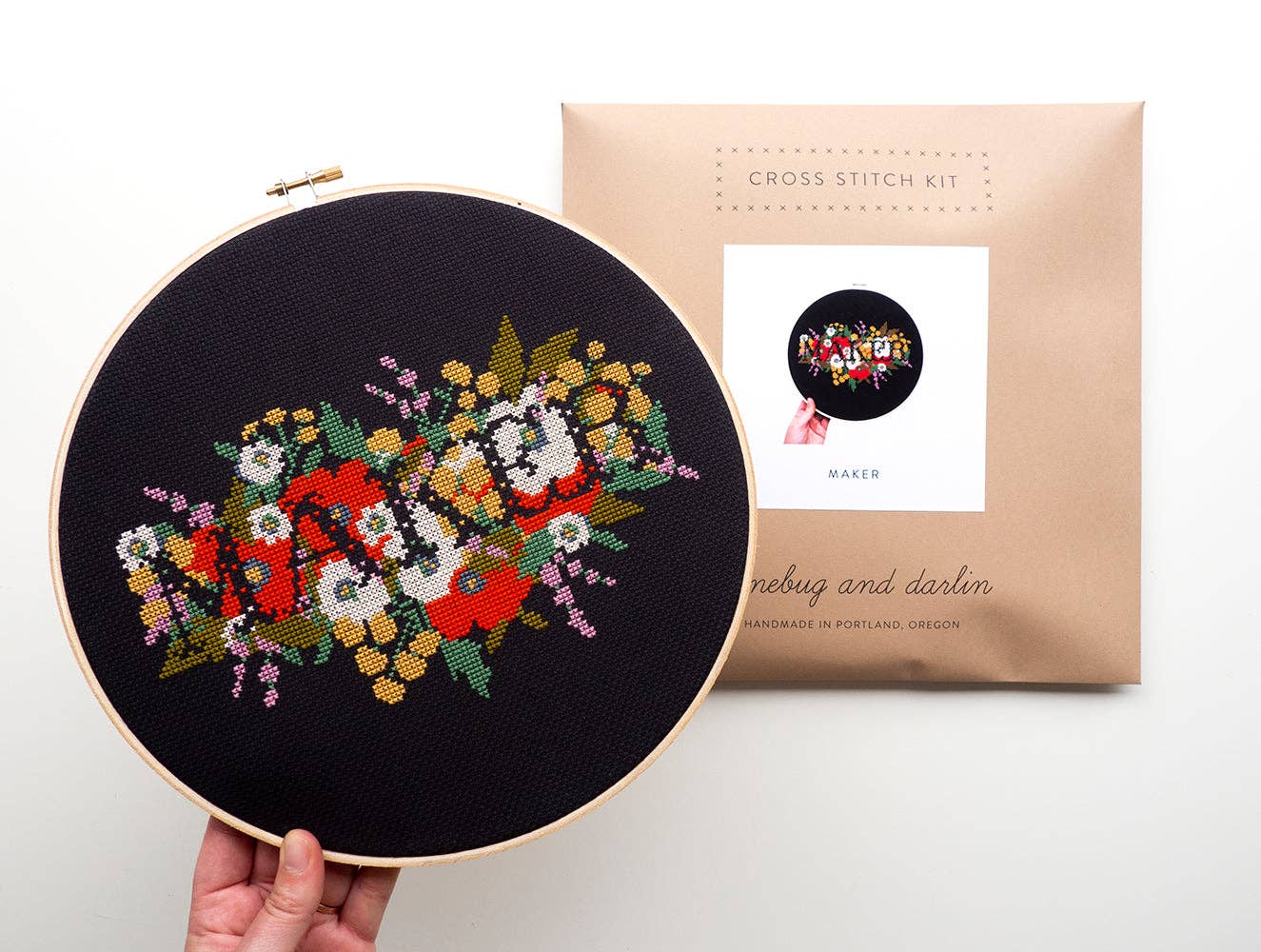 Maker Cross Stitch Kit - Junebug and Darlin