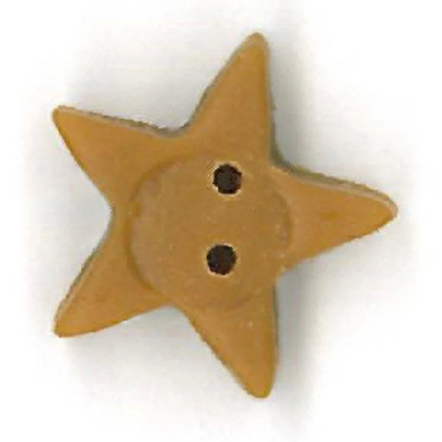 Medium Tarnished Gold Star - Just Another Button Company