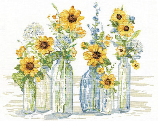 Sunflower Spectacular Cross Stitch Kit - Design Works