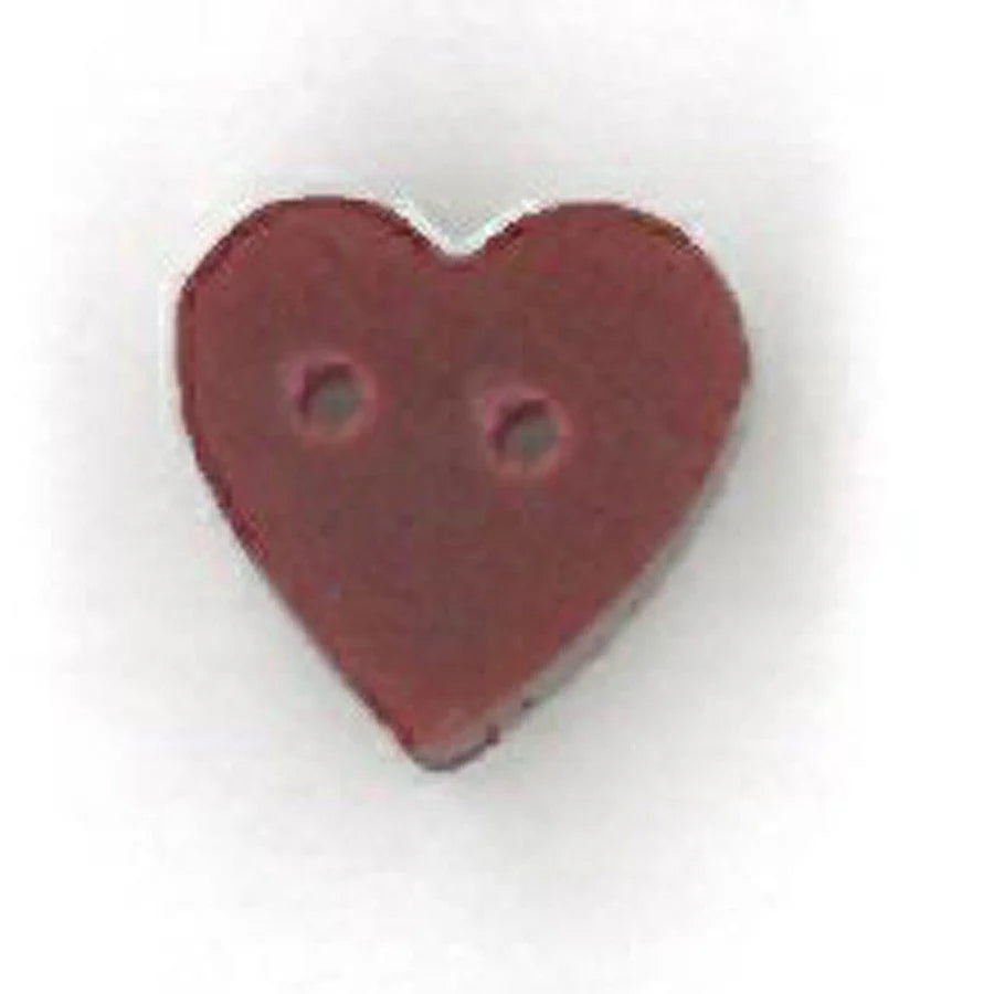 Tiny Folk Art Red Heart - Just Another Button Company