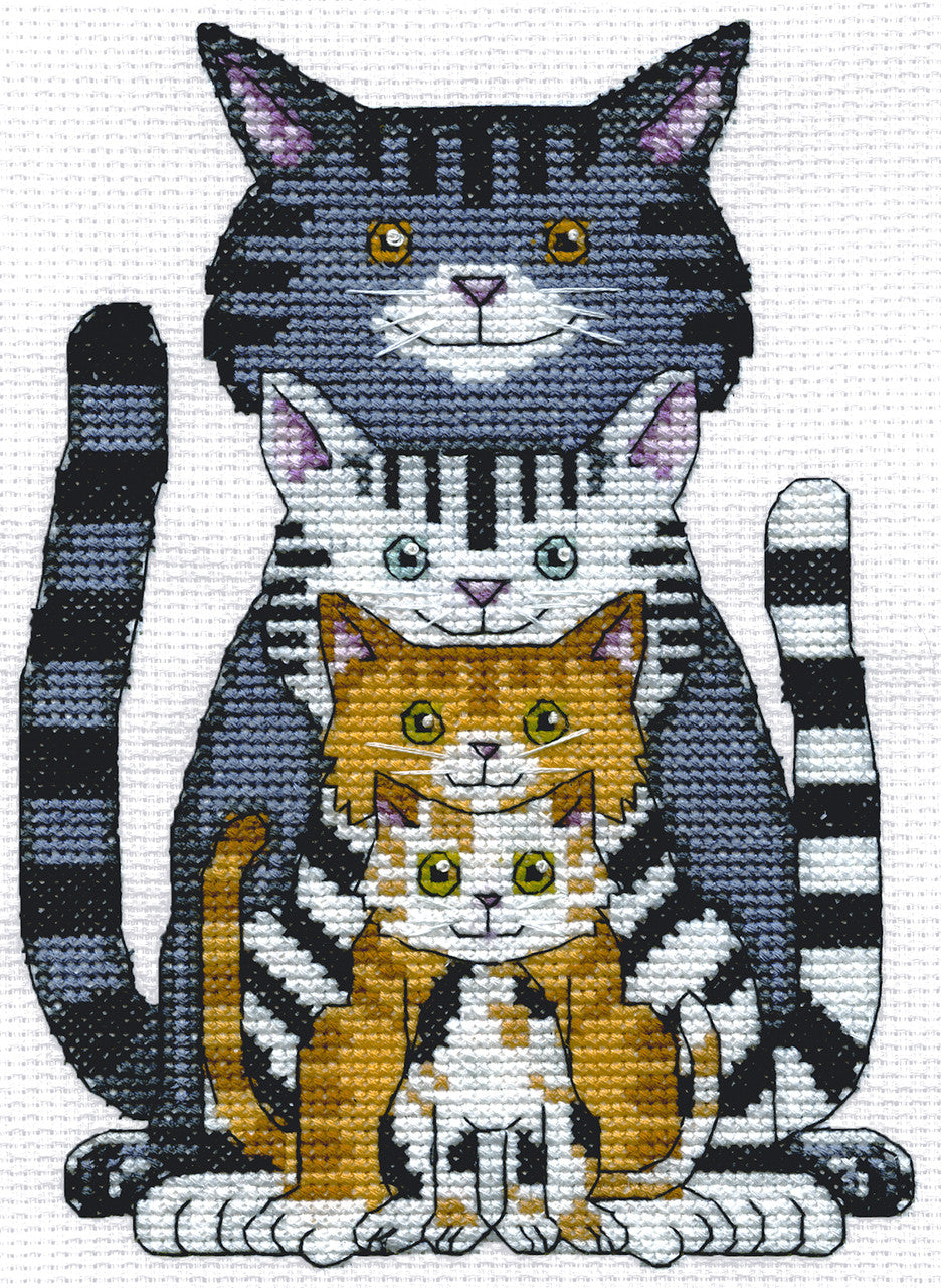 Cat Family Cross Stitch Kit - Design Works
