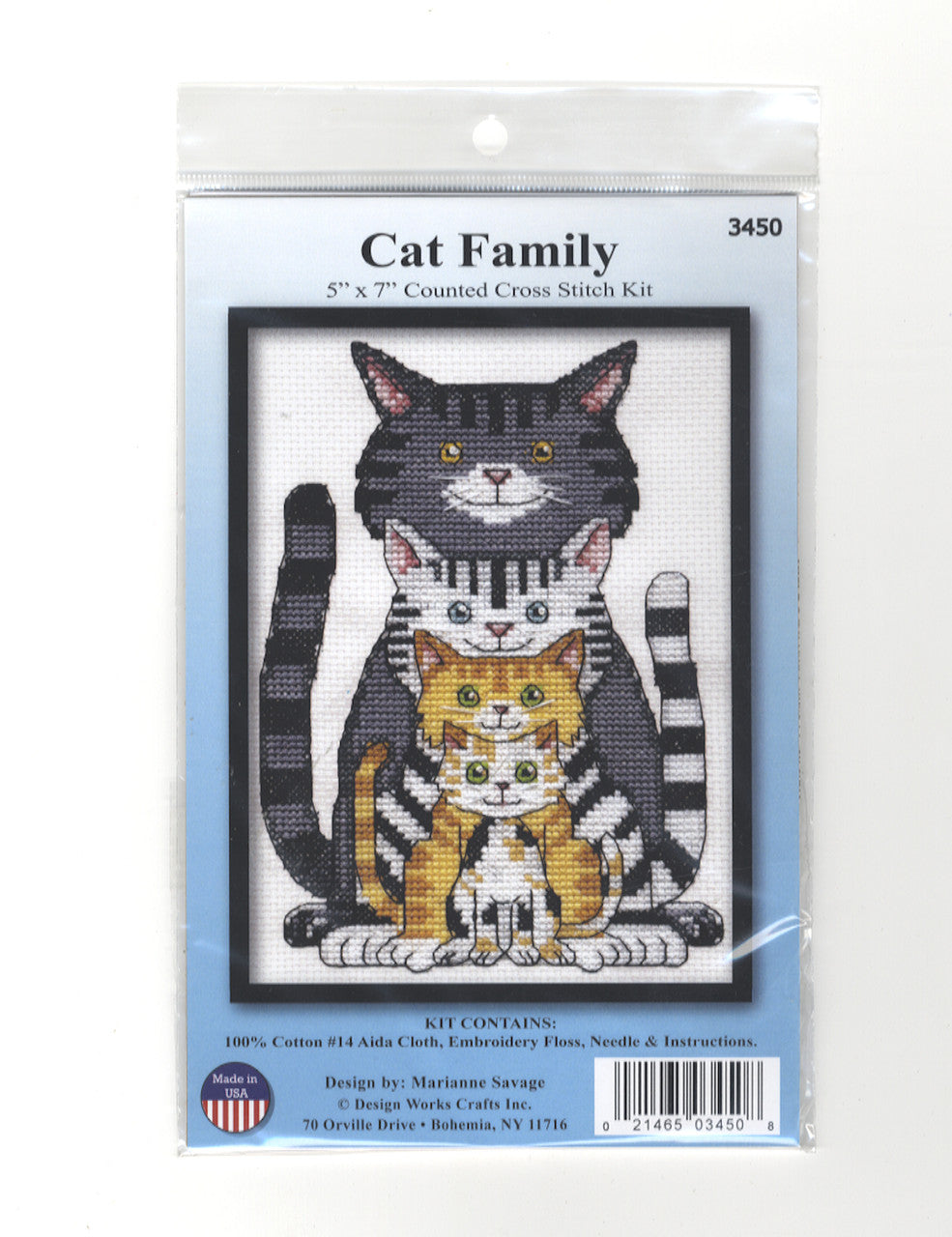 Cat Family Cross Stitch Kit - Design Works
