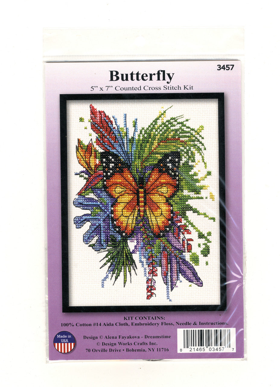 Butterfly Cross Stitch Kit - Design Works