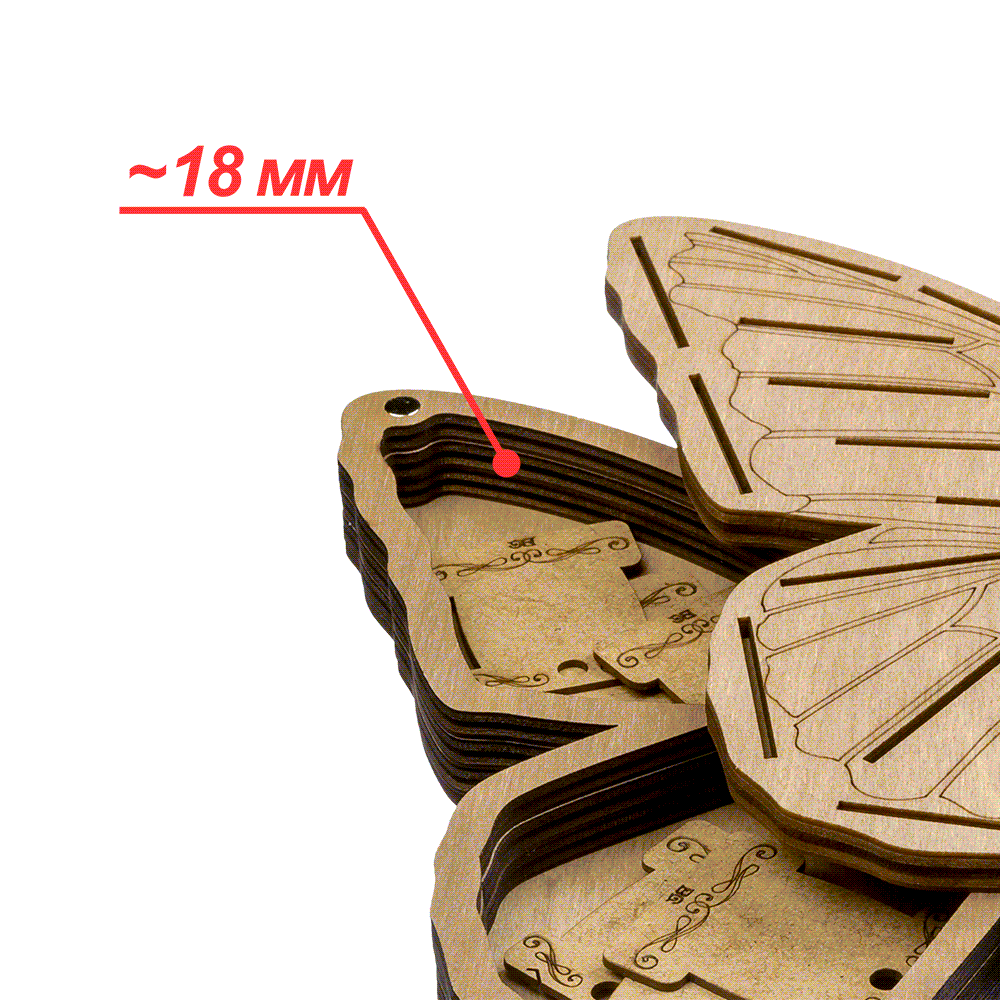 Butterfly Storage Box with 33 Bobbins Included