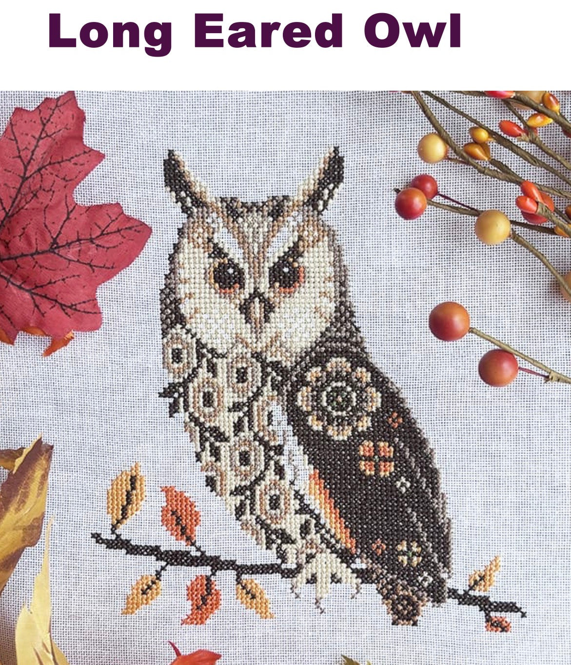 Long Earred Owl - Love Poppet - 2026 Needlework Marketplace PREORDER