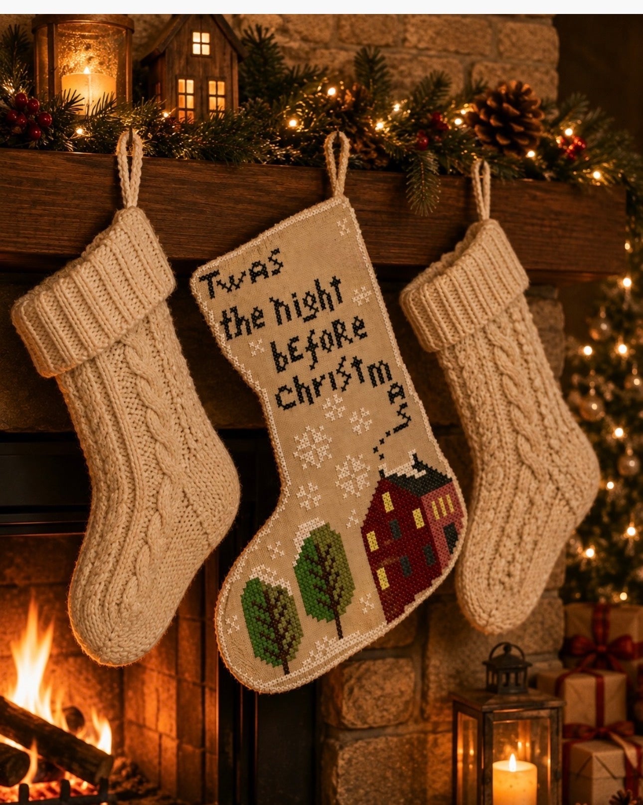 Twas The Night - Stocking Series - Romy’s Creations - 2026 Needlework Marketplace PREORDER