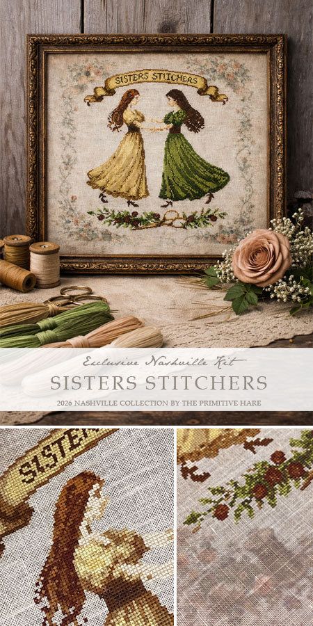 Sisters Stitchers Kit - The Primitive Hare
