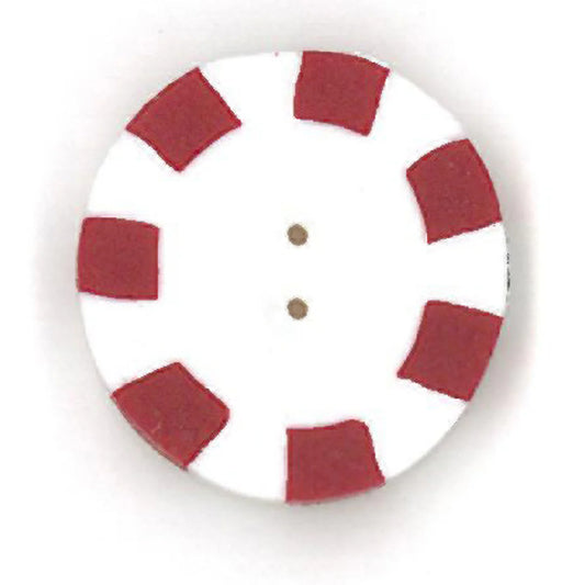 Large Red Peppermint - Just Another Button Company