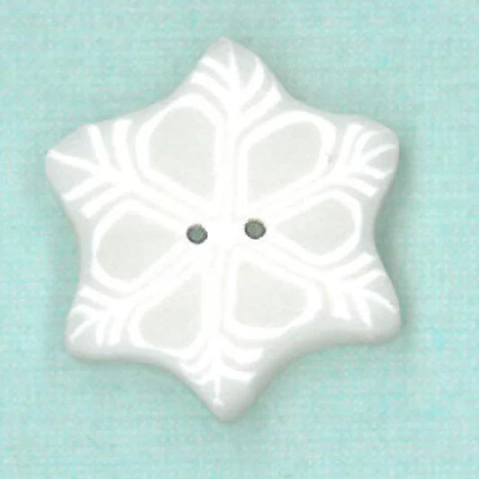 Small Snowflake Button - Just Another Button Company