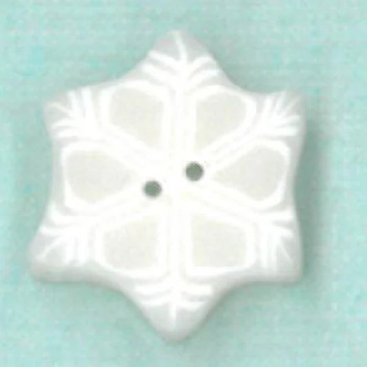 Tiny Snowflake Button - Just Another Button Company