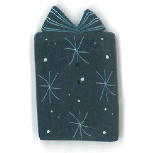 Large Blue Gift Button - Just Another Button Company