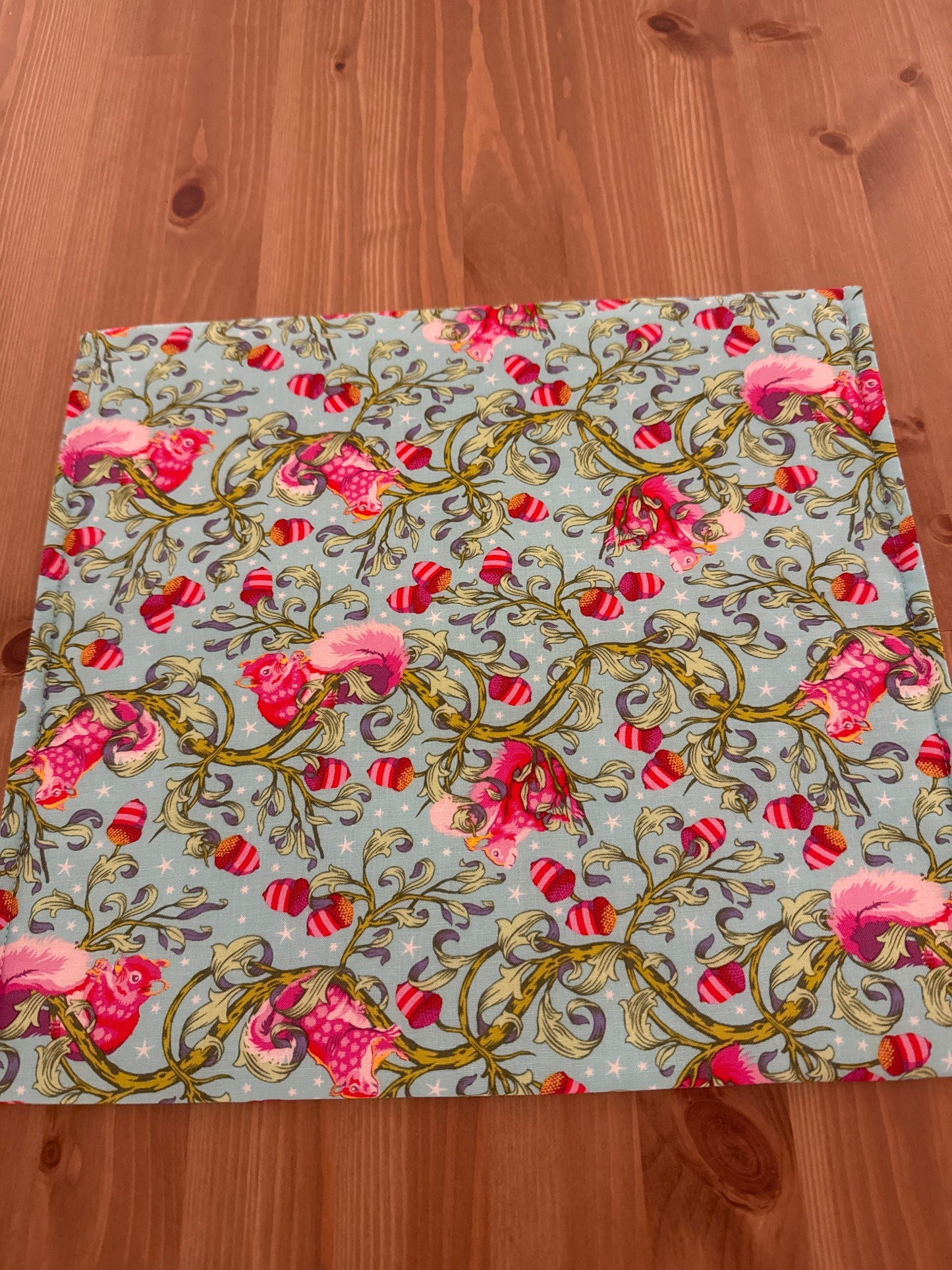 Tula Pink Squirrel Fabric Envelope Style Project Bag