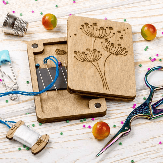 Flowers Magnetic Needle Organizer for Handcraft Storage