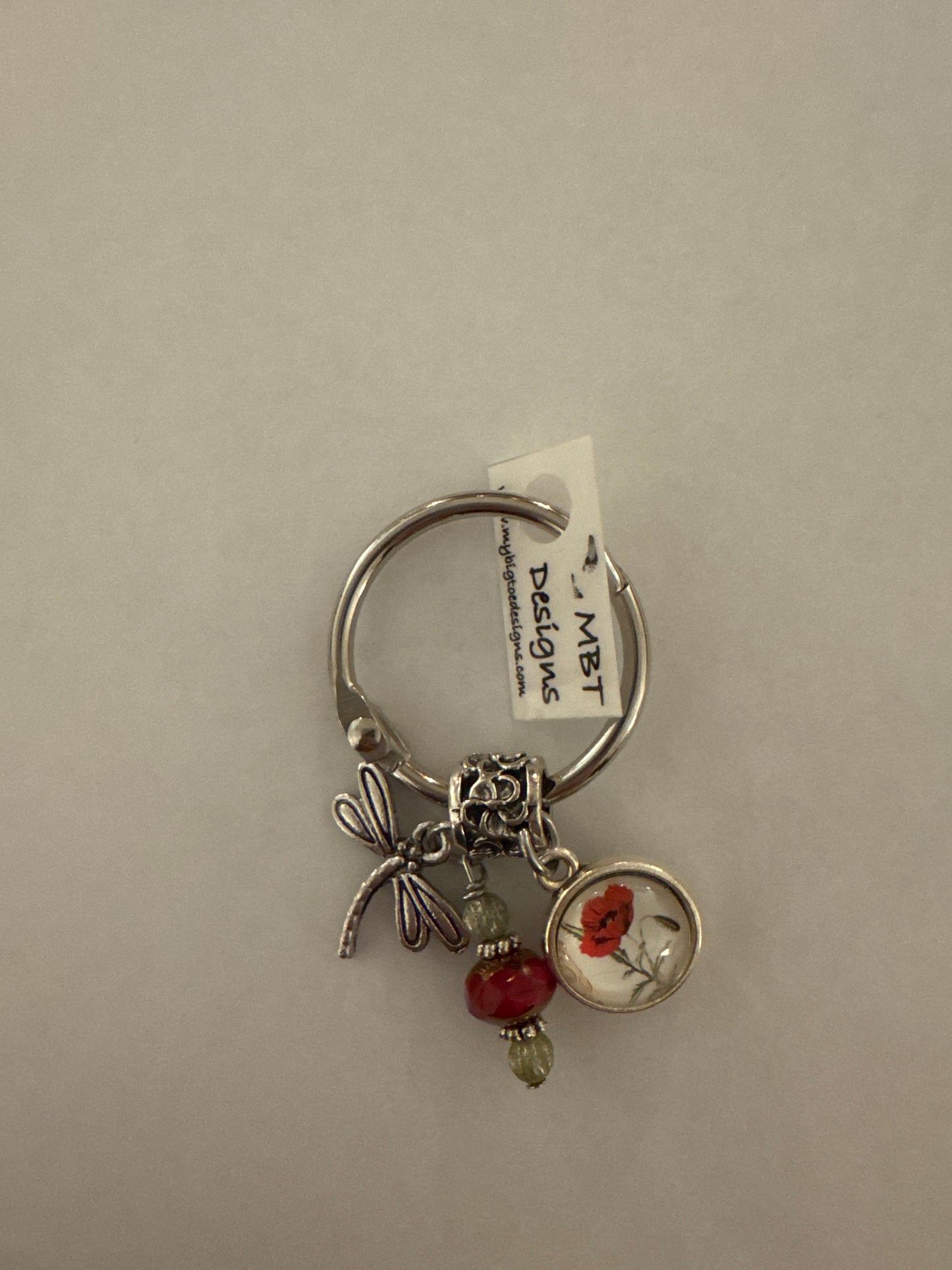 Red Flower Thread Keep - My Big Toe Designs