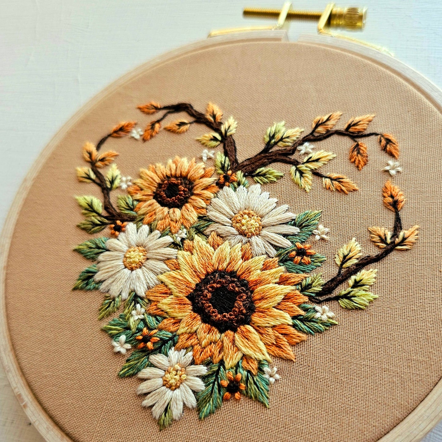 "Fall in Love" Embroidery Kit - Jessica Long Embroidery
