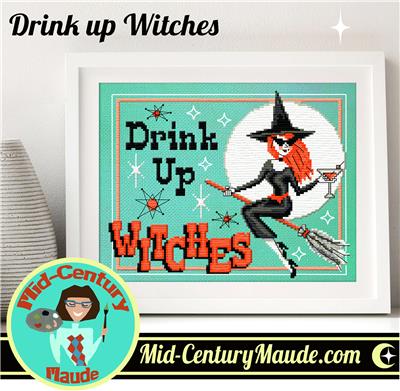 Drink Up Witches - Mid-Century Maude