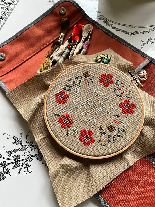 Wild and Free Cross Stitch Kit - Junebug and Darlin