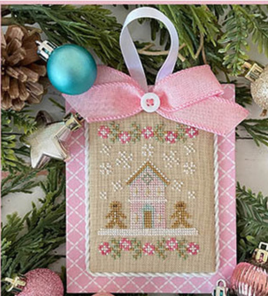Christmas Gingerbread - Country Cottage Ornaments Pastel Collection - Cottage Country Needleworks