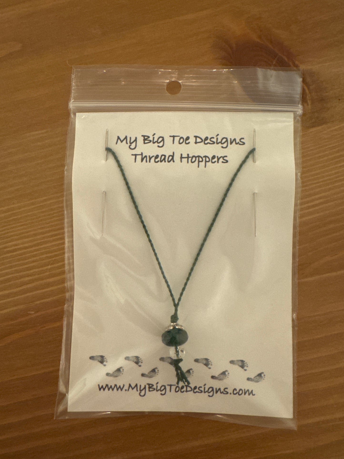 Dark Green Thread Hoppers - My Big Toe Designs