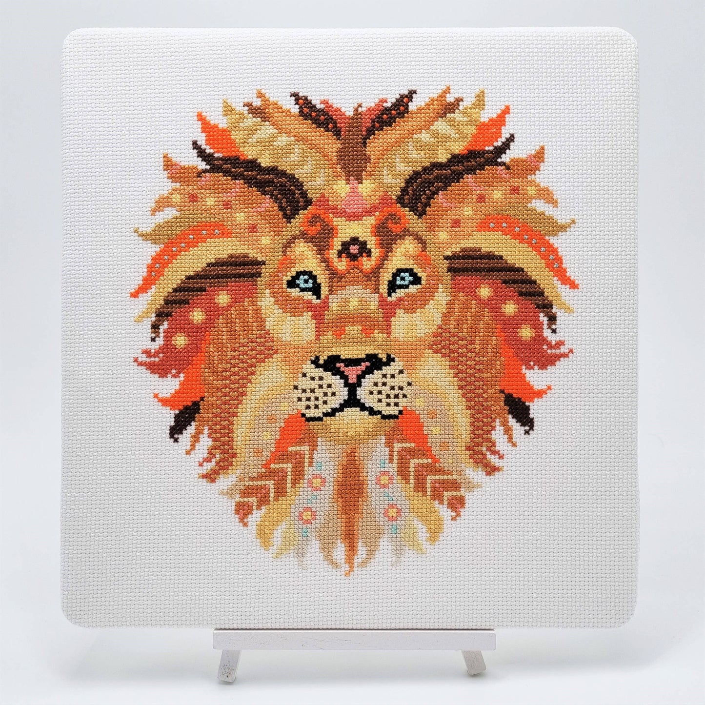 Mandala Lion Cross Stitch Kit - Meloca Designs
