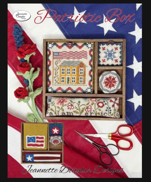 Patriotic Box - Jeannette Douglas Designs - 2026 Nashville Needlework Market PREORDER