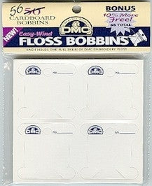 56 Cardboard Bobbins DMC