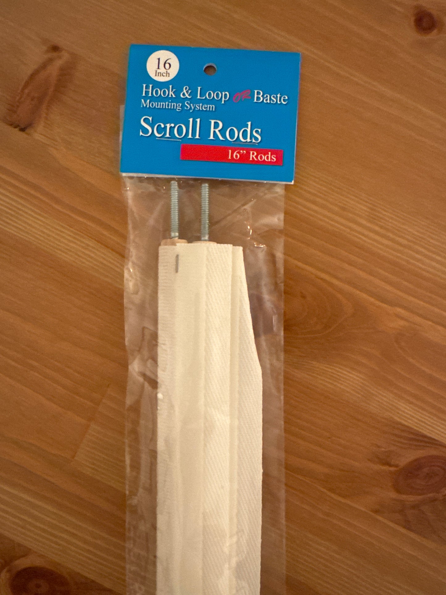 16" Scroll Rod with Loop and Webbing