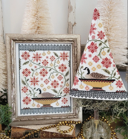 6th Day of Christmas Sampler and Tree - 12 Days of Christmas Sampler and Tree Series - Hello from Liz Mathews