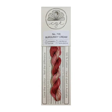 Burgundy Cream (No. 706) - Cottage Garden Threads