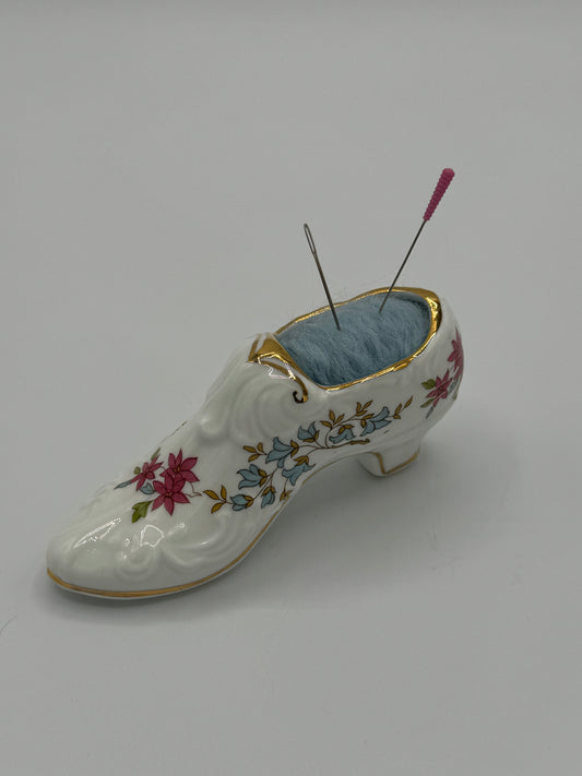 Antique Shoe Pincusion by Just Add Needles