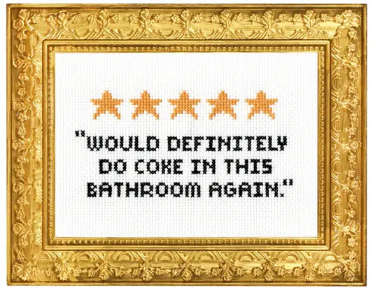 5 Star Bathroom Deluxe Cross Stitch Kit
