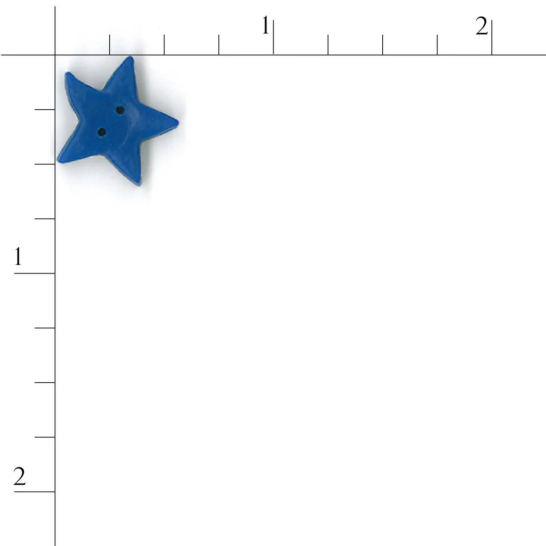 Large True Blue Star - Just Another Button Company