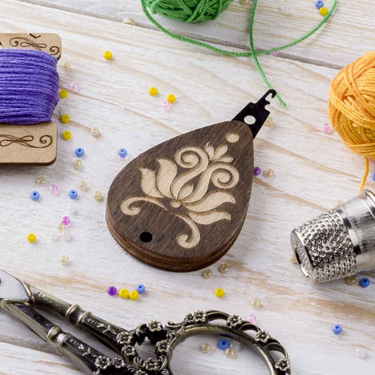 Wooden Needle Threader #2