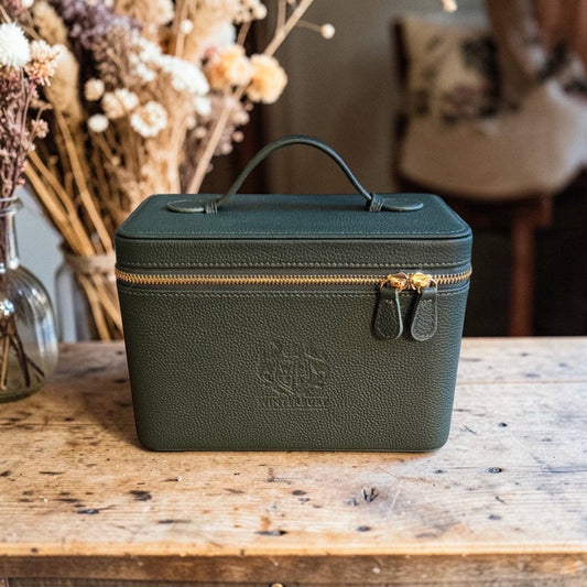 WinterBury Greenish Teal Double Tray Needlework Sewing Case