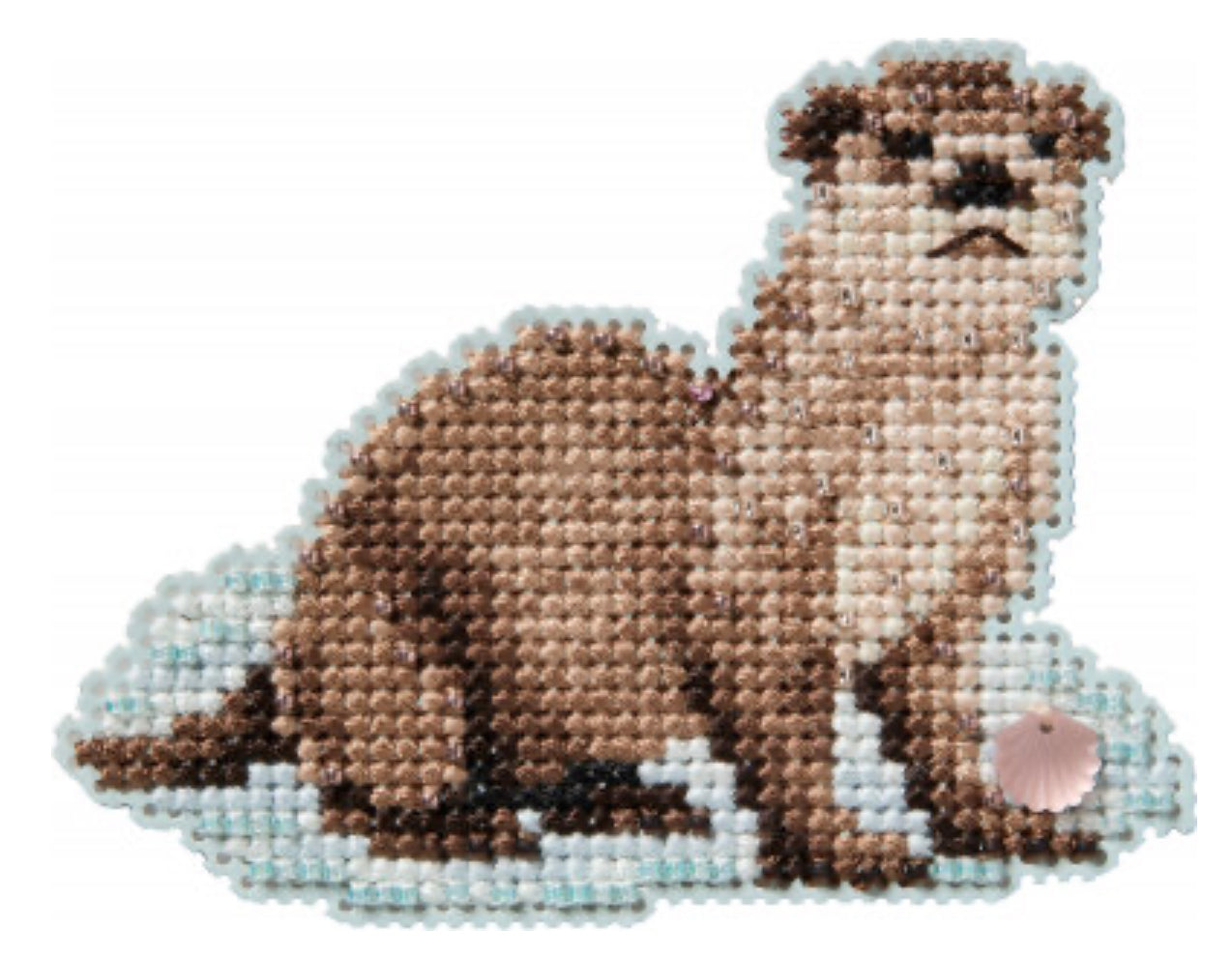 Otter Ornament Beaded Cross Stitch Kit - Mill Hill