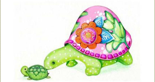 Mom and Baby Turtle - Heaven and Earth Designs